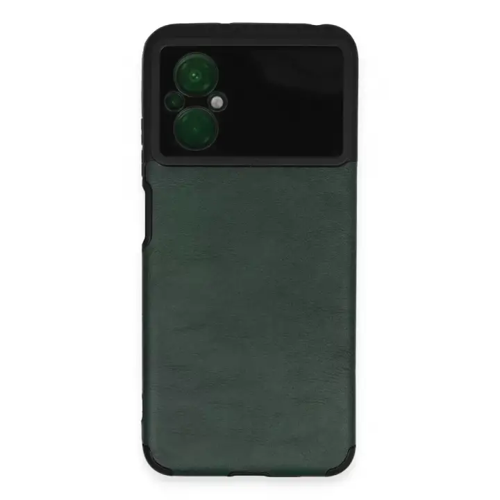 Newface Xiaomi Poco M5 Kılıf Loop Deri Silikon - Yeşil