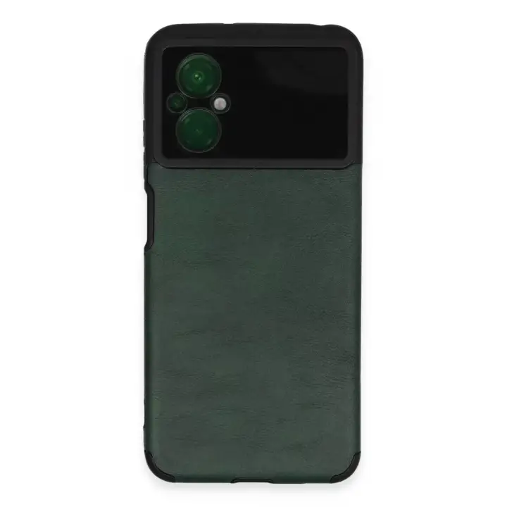 Newface Xiaomi Poco M5 Kılıf Loop Deri Silikon - Yeşil