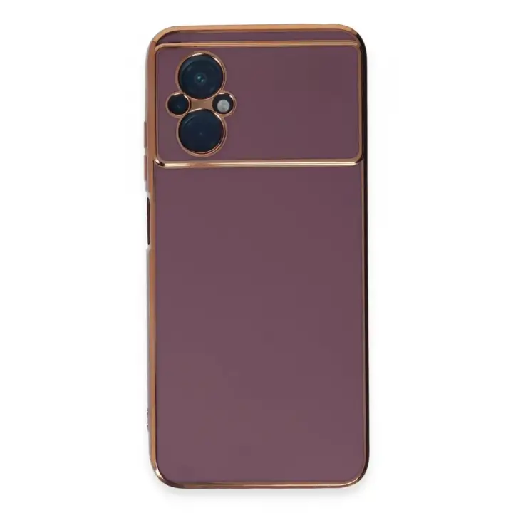 Newface Xiaomi Poco M5 Kılıf Volet Silikon - Mor