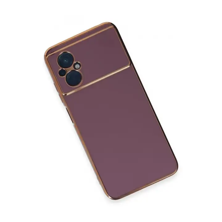 Newface Xiaomi Poco M5 Kılıf Volet Silikon - Mor