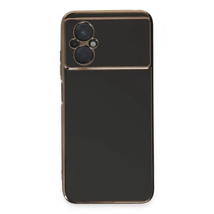 Newface Xiaomi Poco M5 Kılıf Volet Silikon - Siyah