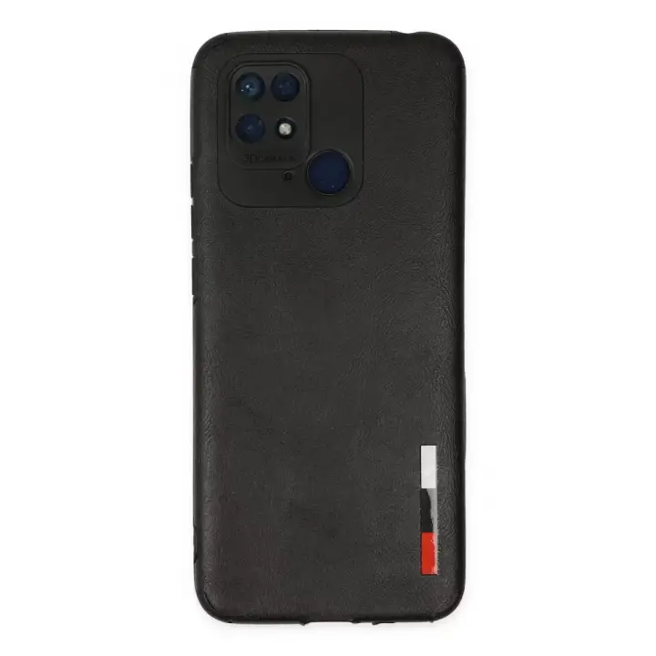 Newface Xiaomi Redmi 10C Kılıf Loop Deri Silikon - Siyah