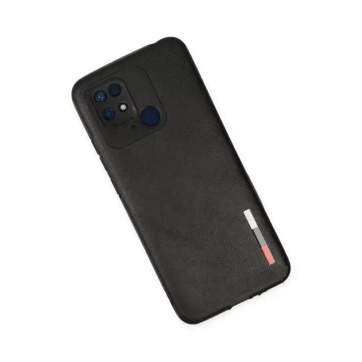 Newface Xiaomi Redmi 10C Kılıf Loop Deri Silikon - Siyah