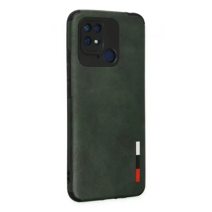 Newface Xiaomi Redmi 10C Kılıf Loop Deri Silikon - Yeşil