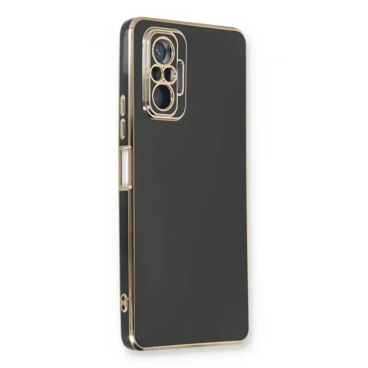 Newface Xiaomi Redmi Note 10 Pro Kılıf Volet Silikon - Siyah