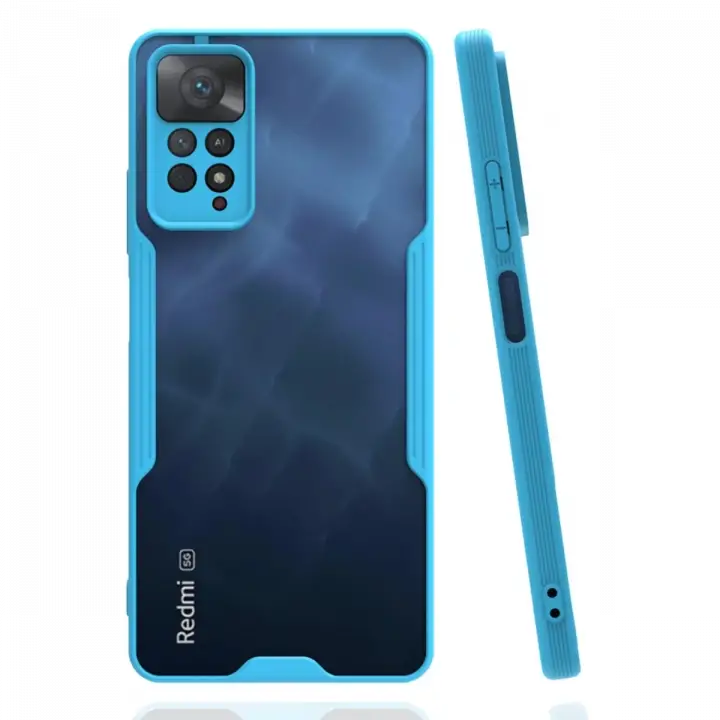 Newface Xiaomi Redmi Note 11 Pro Kılıf Platin Silikon - Mavi