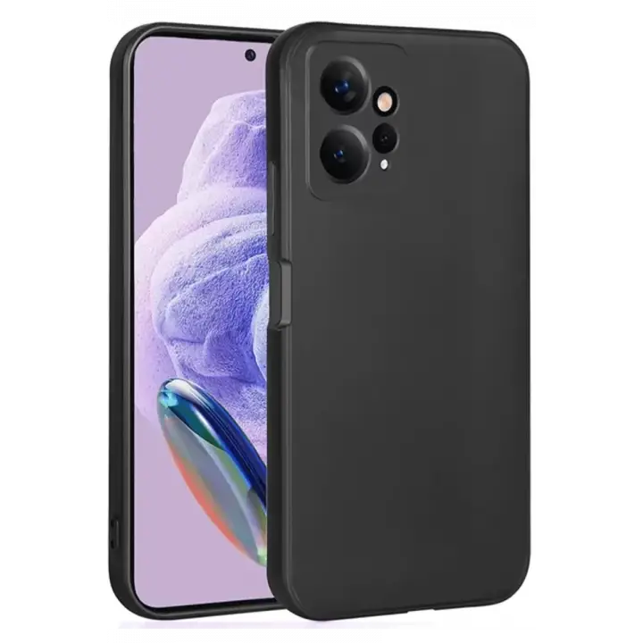 Newface Xiaomi Redmi Note 12 4G Kılıf First Silikon - Siyah