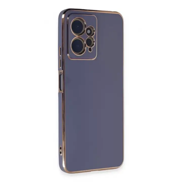 Newface Xiaomi Redmi Note 12 4G Kılıf Volet Silikon - Mavi