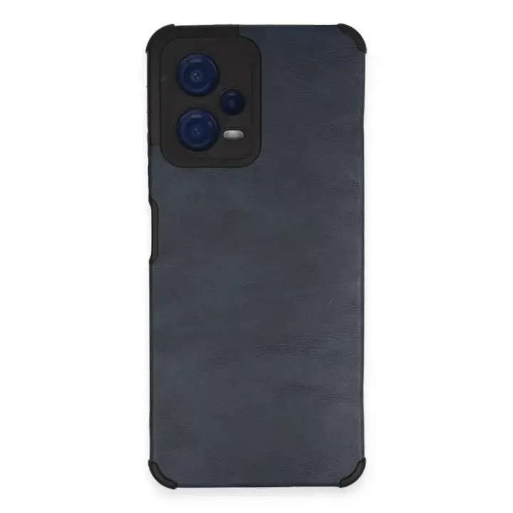 Newface Xiaomi Redmi Note 12 5G Kılıf Loop Deri Silikon - Lacivert