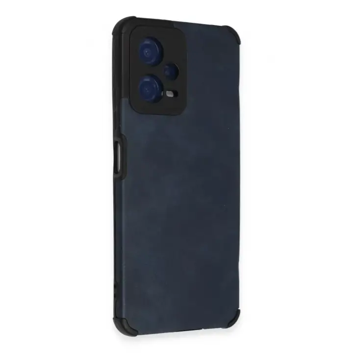 Newface Xiaomi Redmi Note 12 5G Kılıf Loop Deri Silikon - Lacivert