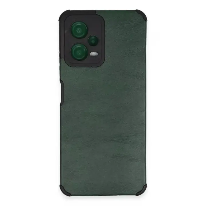 Newface Xiaomi Redmi Note 12 5G Kılıf Loop Deri Silikon - Yeşil