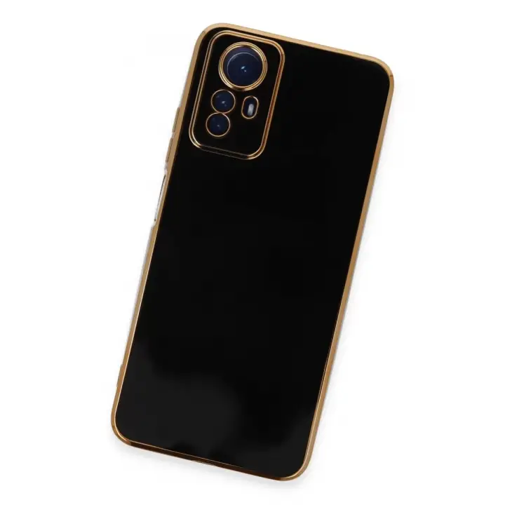 Newface Xiaomi Redmi Note 12S Kılıf Volet Silikon - Siyah