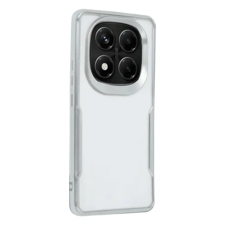 Newface Xiaomi Redmi Note 14 Pro Plus Kılıf Boyi Silikon Kapak - Gümüş