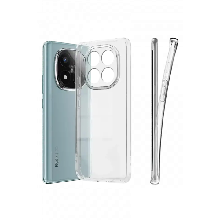 Newface Xiaomi Redmi Note 15 Pro Plus 5G Lüx Şeffaf Silikon - Şeffaf