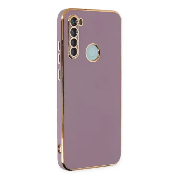 Newface Xiaomi Redmi Note 8 Kılıf Volet Silikon - Mor