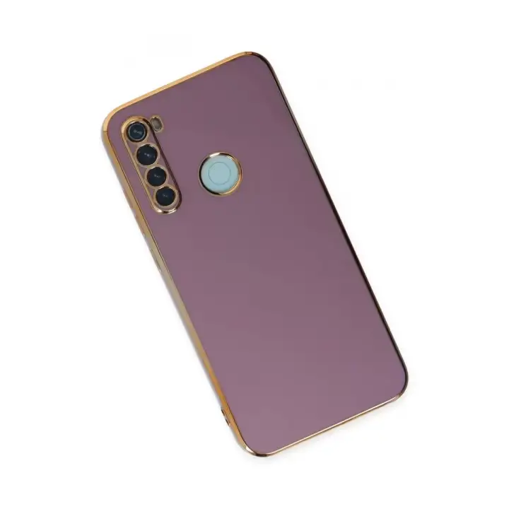 Newface Xiaomi Redmi Note 8 Kılıf Volet Silikon - Mor