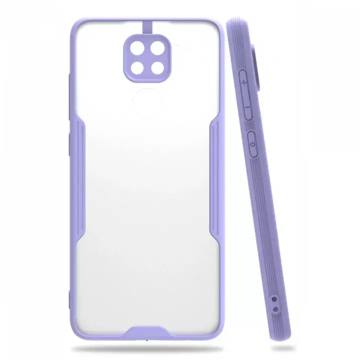 Newface Xiaomi Redmi Note 9 Kılıf Platin Silikon - Lila