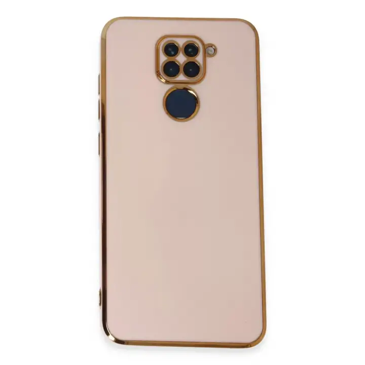 Newface Xiaomi Redmi Note 9 Kılıf Volet Silikon - Pembe
