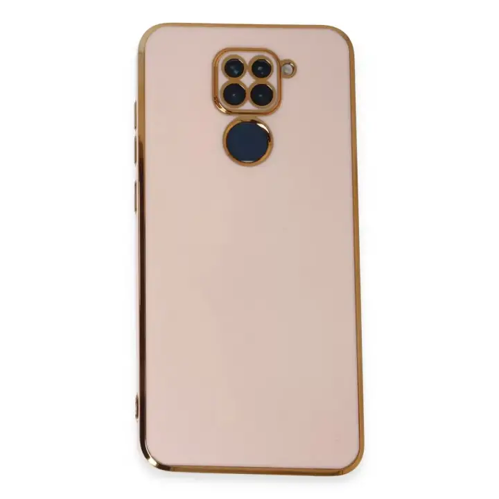 Newface Xiaomi Redmi Note 9 Kılıf Volet Silikon - Pembe