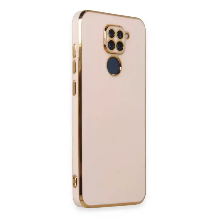 Newface Xiaomi Redmi Note 9 Kılıf Volet Silikon - Pembe