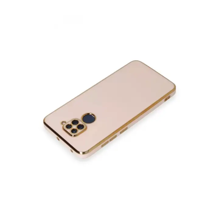 Newface Xiaomi Redmi Note 9 Kılıf Volet Silikon - Pembe