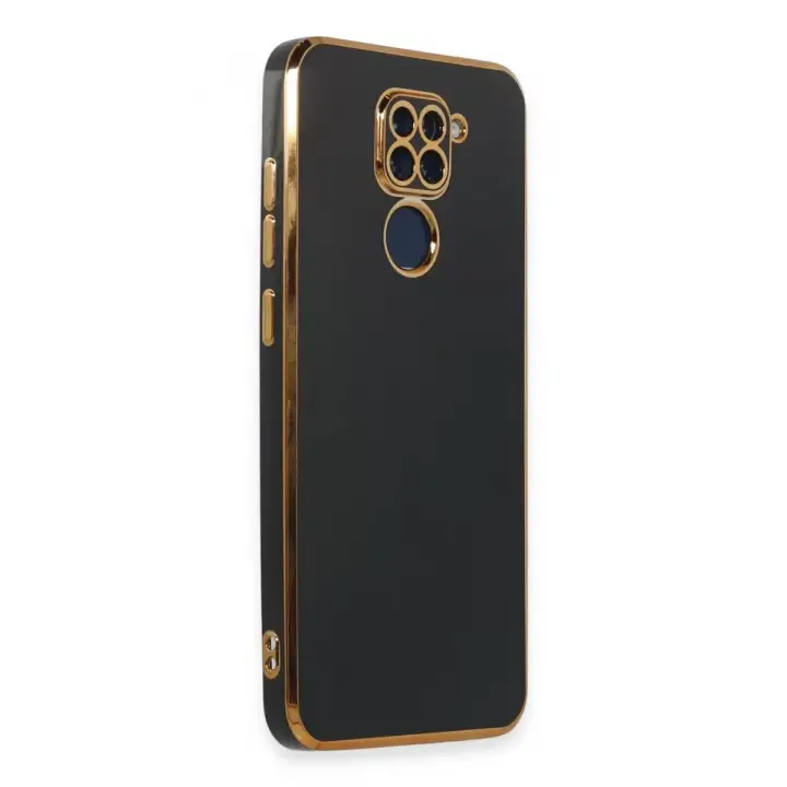 Newface Xiaomi Redmi Note 9 Kılıf Volet Silikon - Siyah