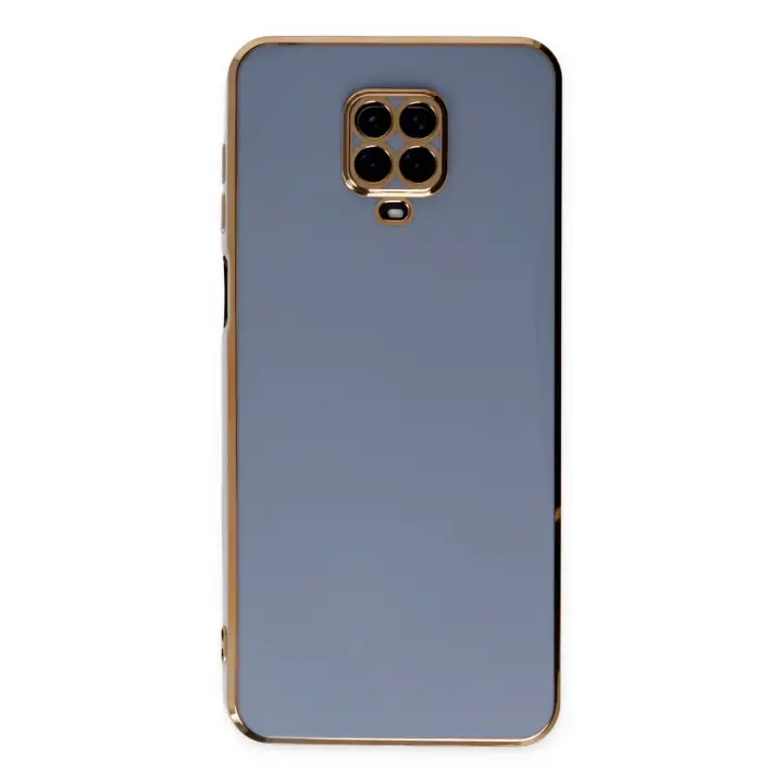 Newface Xiaomi Redmi Note 9 Pro Kılıf Volet Silikon - Mavi