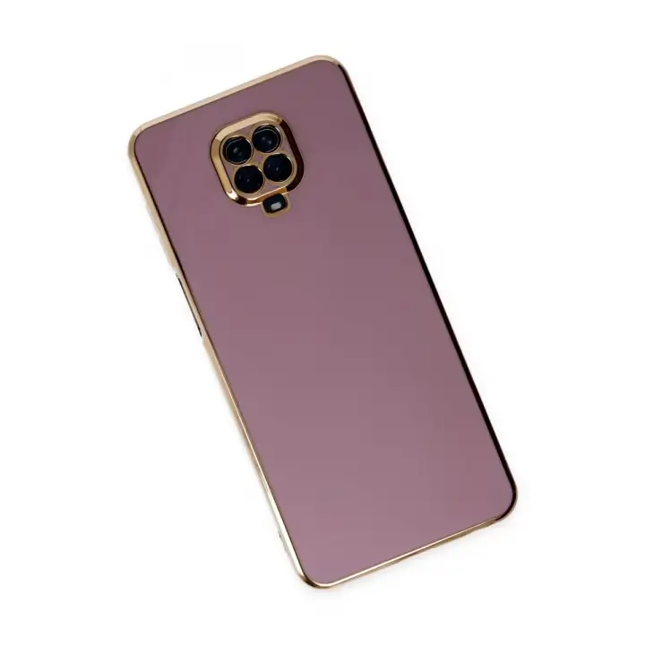 Newface Xiaomi Redmi Note 9 Pro Kılıf Volet Silikon - Mor