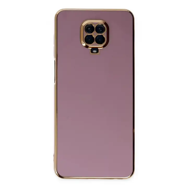 Newface Xiaomi Redmi Note 9 Pro Kılıf Volet Silikon - Mor
