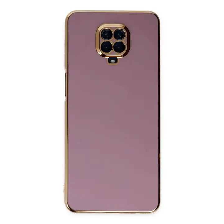 Newface Xiaomi Redmi Note 9 Pro Kılıf Volet Silikon - Mor