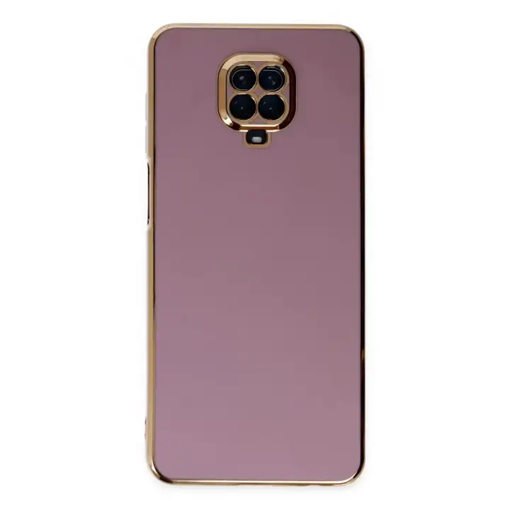Newface Xiaomi Redmi Note 9 Pro Kılıf Volet Silikon - Mor