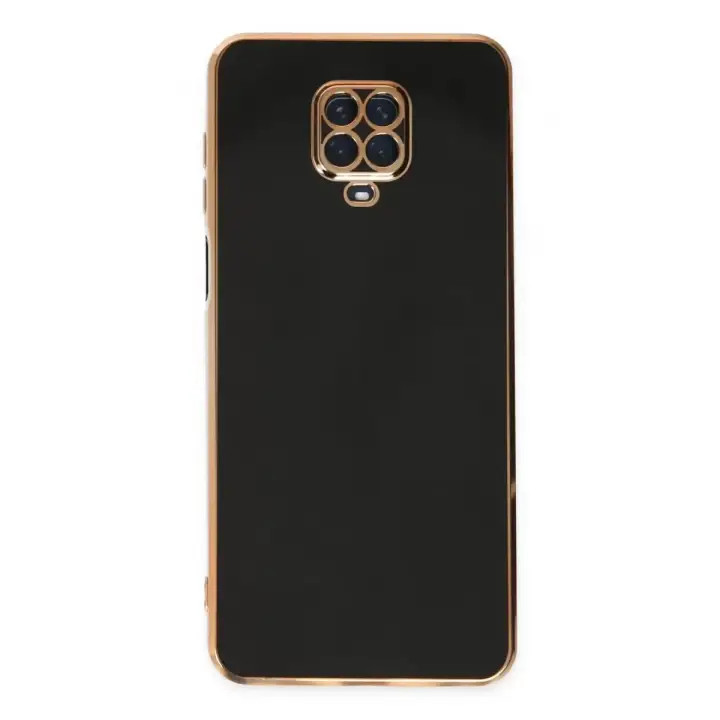 Newface Xiaomi Redmi Note 9 Pro Kılıf Volet Silikon - Siyah