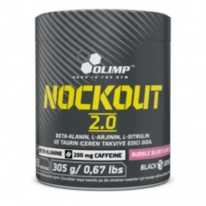 Nockout 2.0 Pre-Workout Sakız 305 Gr