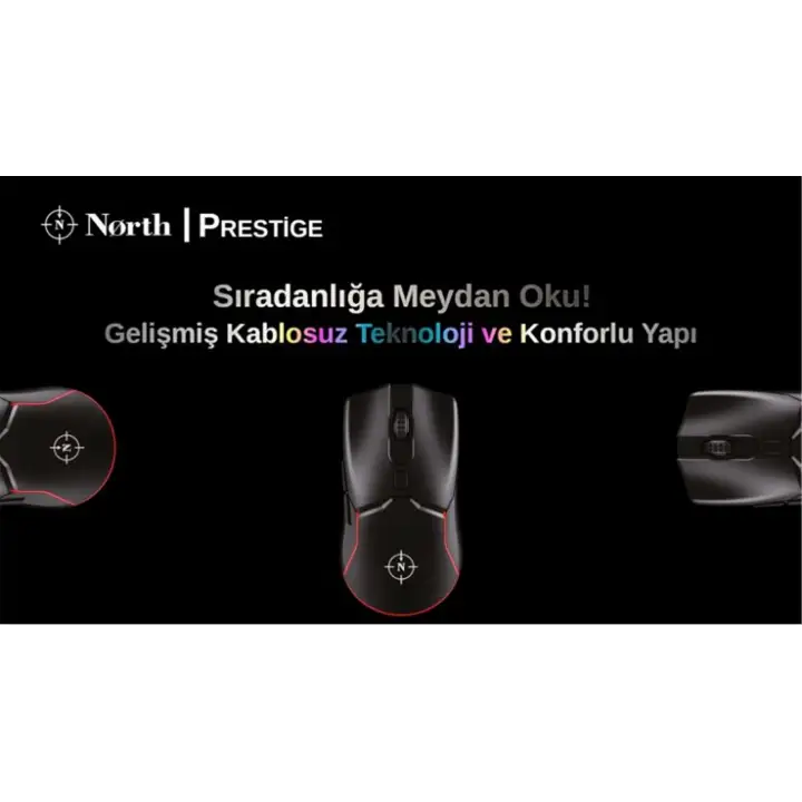 North Prestige Premium Quality Kablosuz Oyuncu Mouse