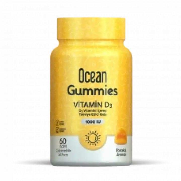 Ocean Gummies Vitamin D3 1000 IU 60 Adet