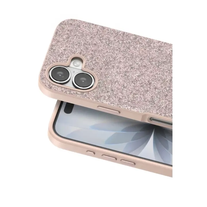 Onegif Apple iPhone 17 Bright Simli Kapak - Pembe