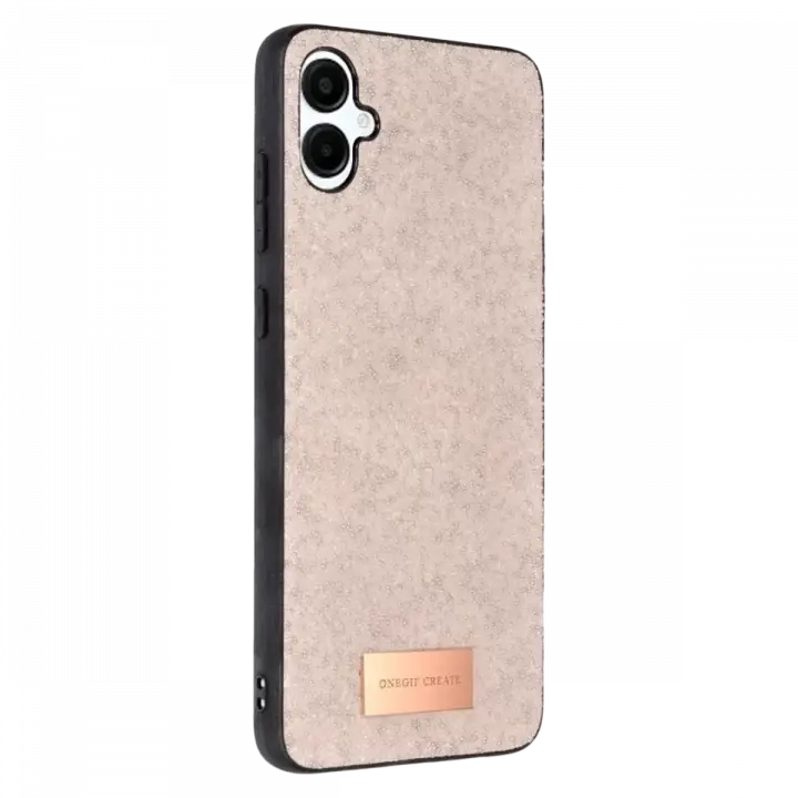 Onegif Samsung Galaxy A06 Bright Simli Kapak - Pembe