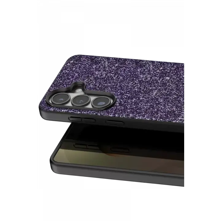 Onegif Samsung Galaxy S26 Bright Simli Kapak - Derin Mor