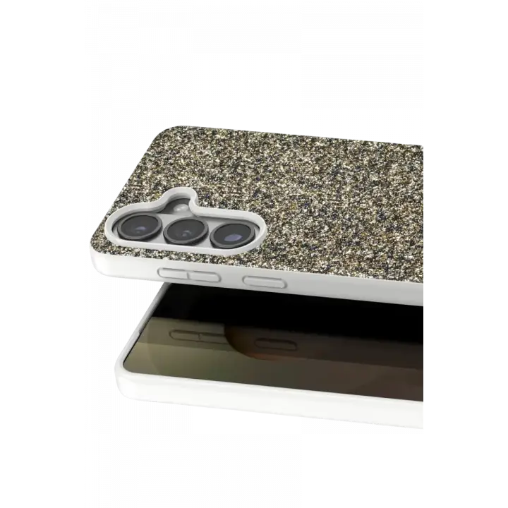 Onegif Samsung Galaxy S26 Plus Bright Simli Kapak - Gold