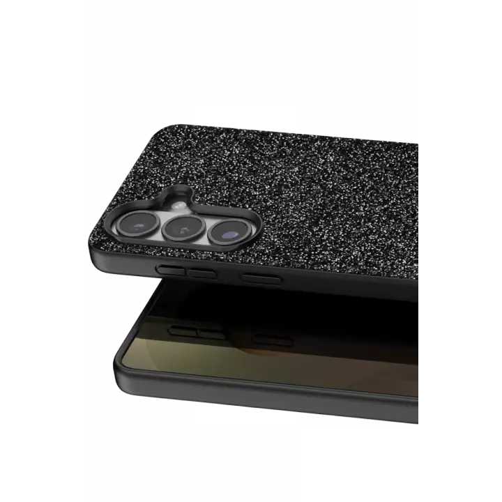 Onegif Samsung Galaxy S26 Plus Bright Simli Kapak - Siyah