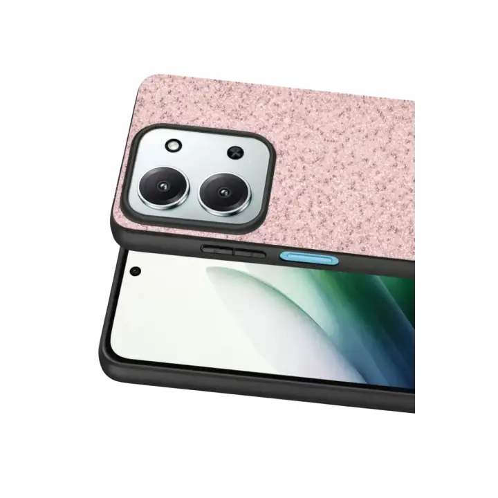 Onegif Xiaomi Redmi 15C 4G Bright Simli Kapak - Pembe