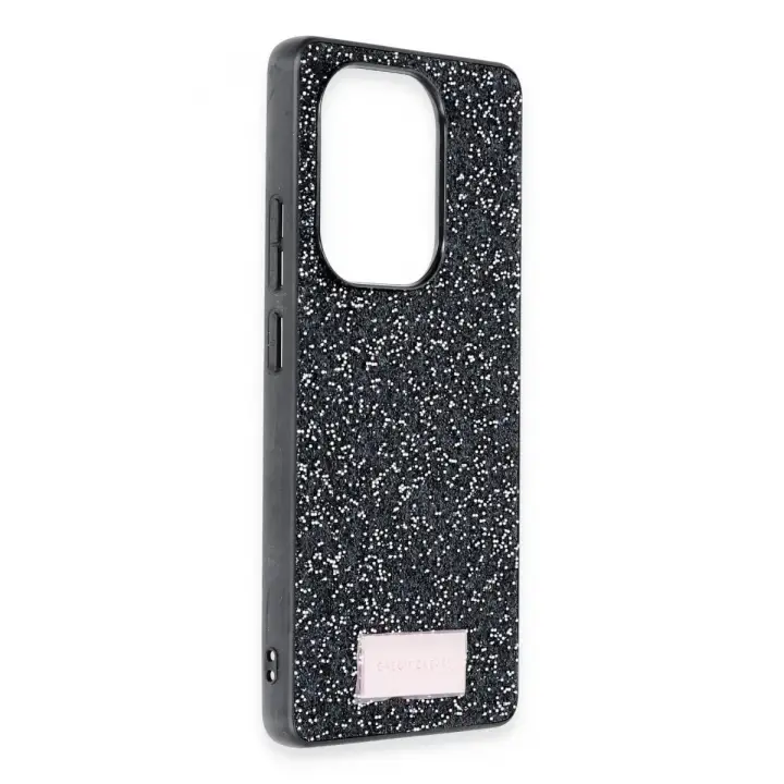 Onegif Xiaomi Redmi Note 13 Pro 4G Bright Simli Kapak - Siyah