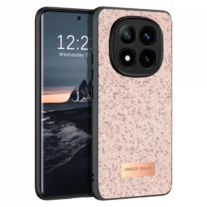 Onegif Xiaomi Redmi Note 14 Pro 4G Bright Simli Kapak - Pembe