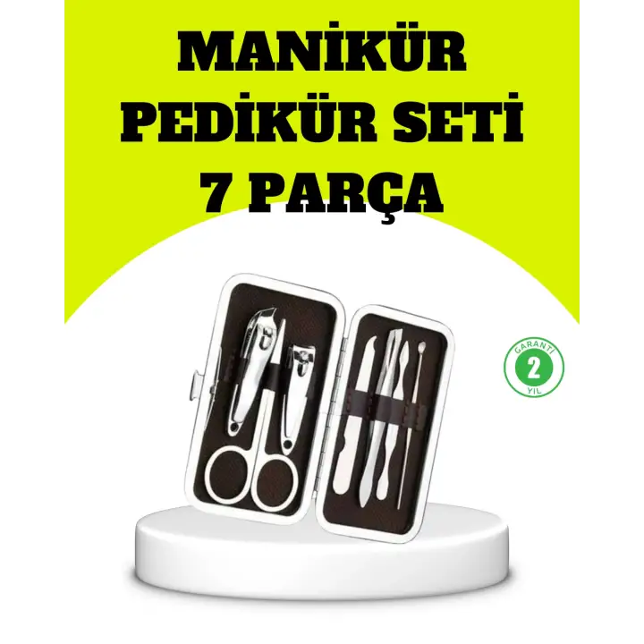 Paslanmaz Çelik Kişisel Bakım Seti – 7 Parça