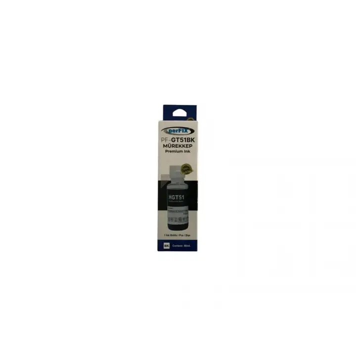 perFIX Hp GT51BK X4E40Ae Siyah Şişeli Mürekkep 90ml