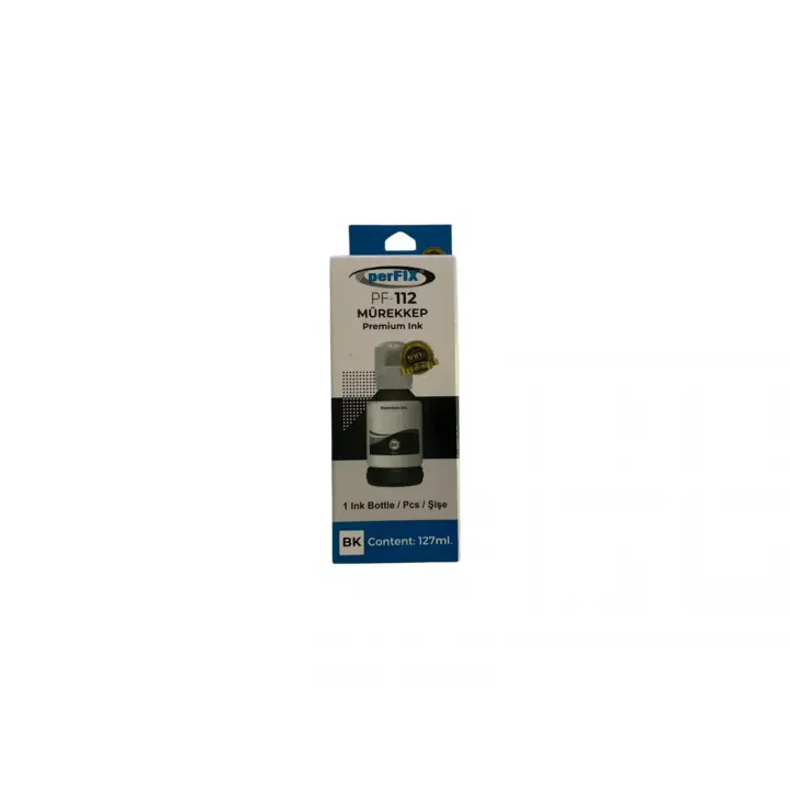 perFIX PF T112BK Siyah Şişeli Mürekkep (140 ml )
