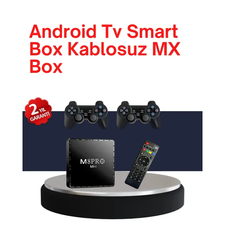 Retro Oyun Konsollu Akıllı Android TV Kutusu