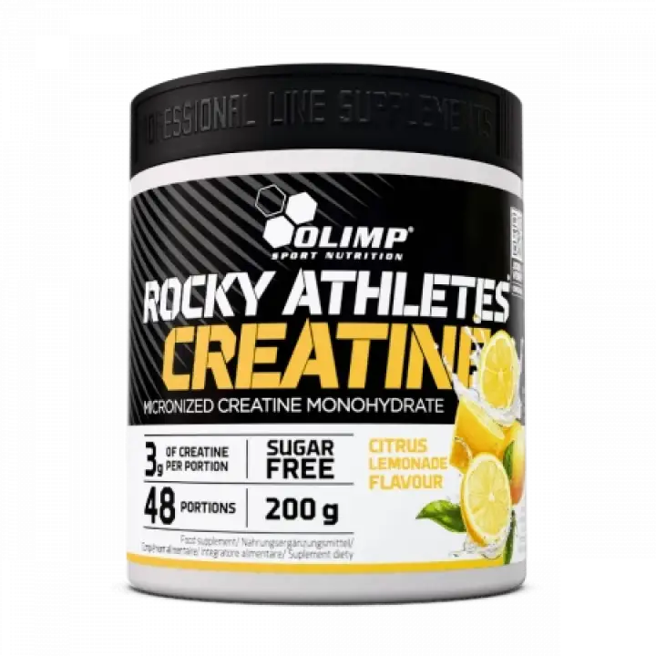 Rocky Athlete Creatine Monohydrate Powder Citrus Lemonade 200 gr