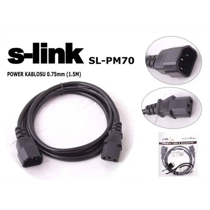 S-link SL-PM70 1.5mt 0.75mm Power Ara Kablosu