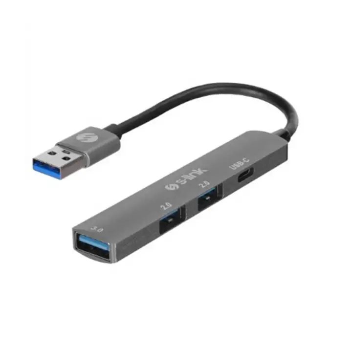 S-link SW-U322 2-USB2.0, 1-USB3.0, 1-Type-C Type-C Metal USB Hub